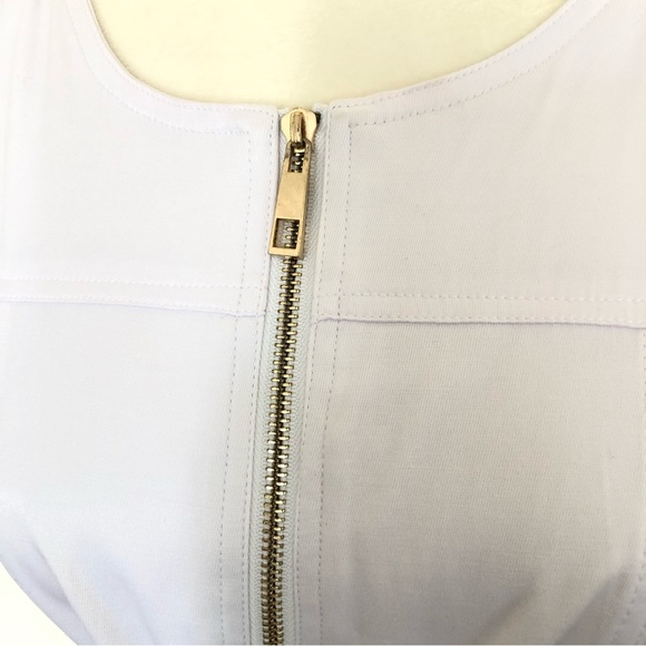 Sharagano White Belted Sleeveless Jean Dress Casual Dress Women’s Size 4 - Picture 5 of 10